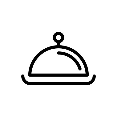 yiyecek vektörü ince çizgi simgesi