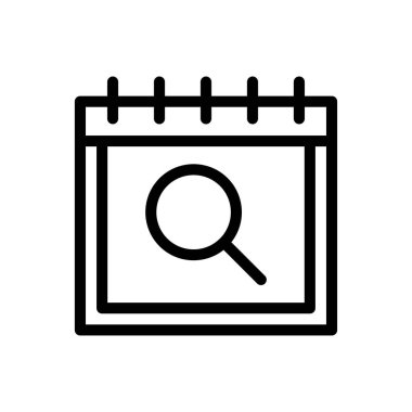 tarih vektörü ince çizgi simgesi