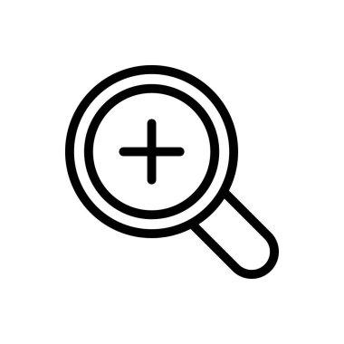 cam vektör ince çizgi simgesi