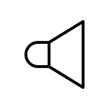 sessiz vektör ince çizgi simgesi