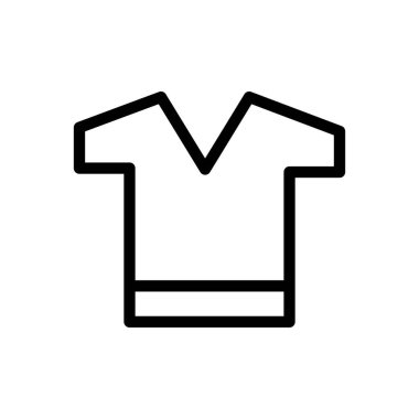 giysi vektörü ince çizgi simgesi