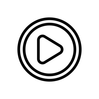 vektör ince çizgi simgesini çal