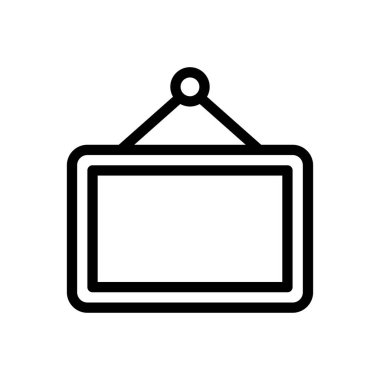 tahta vektörü ince çizgi simgesi