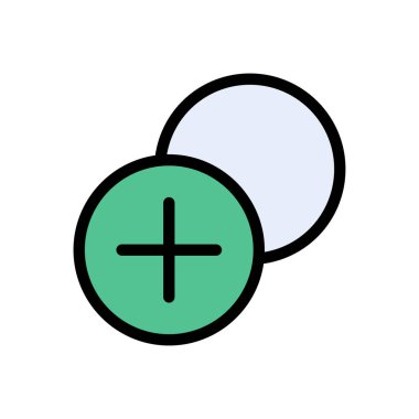 vektör düz renk simgesi oluştur