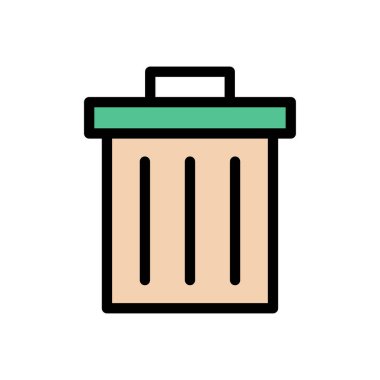 vektör düz renk simgesini sil