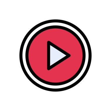 oyuncu vektörü düz renk simgesi