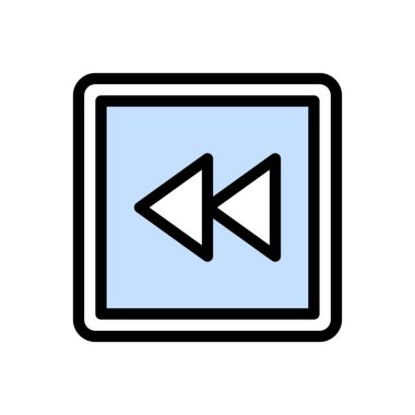 ok vektörü düz renk simgesi