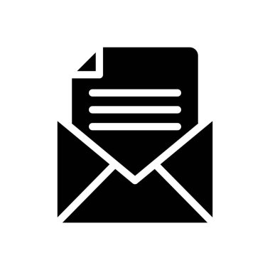 ileti vektörü düz simgesi