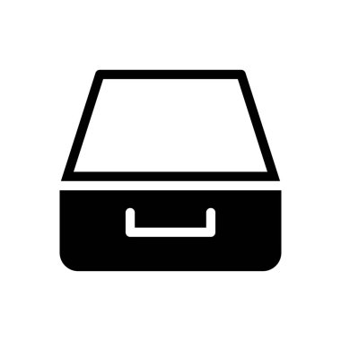 kabine vektör simgesi düz simge