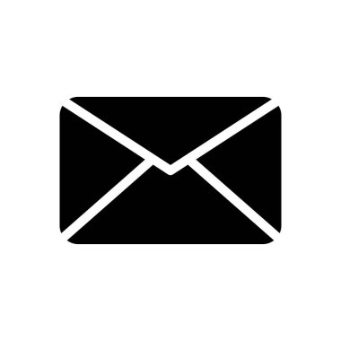 e-posta vektörü düz simgesi