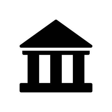 adresvektör düz simgesi