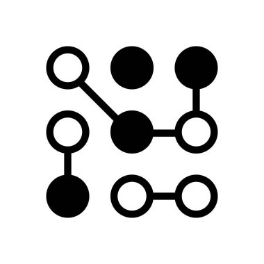 vektör düz simgesini kilitle