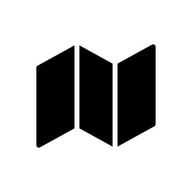 konum vektörü düz simge