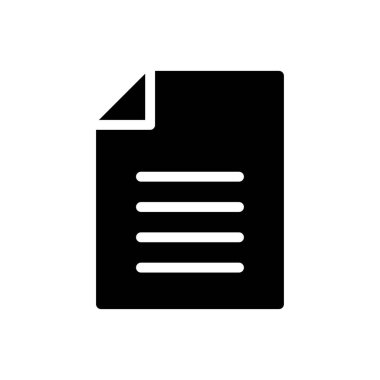 belge vektörü düz simge