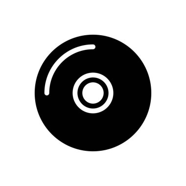 DVD vektör düz simgesi