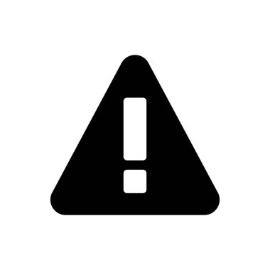 ünlem vektörü glyph düz simgesi