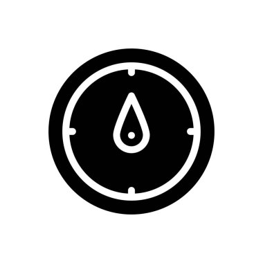 saat vektör düz simgesi