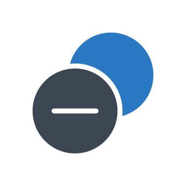 Eksi vektör renk simgesi