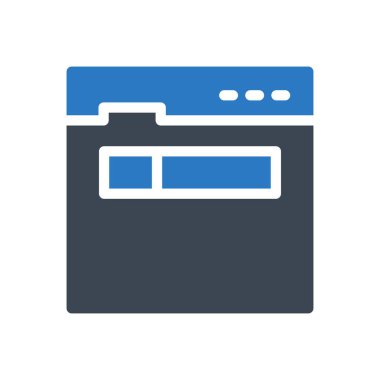 İnternet vektör renk simgesi