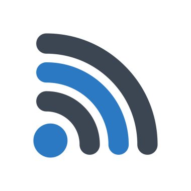 kablosuz vektör renk simgesi