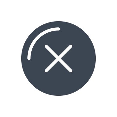 vektör renk simgesini iptal et