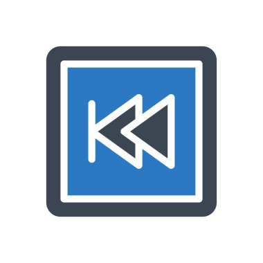 geri vektör renk simgesi