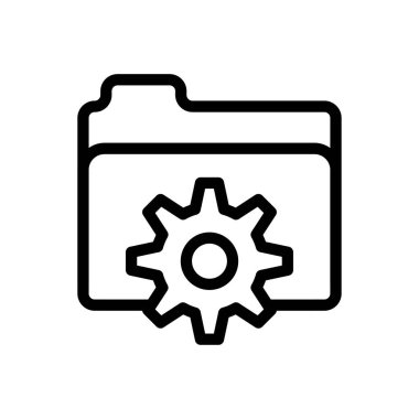 dosyalar vektör ince çizgi simgesi