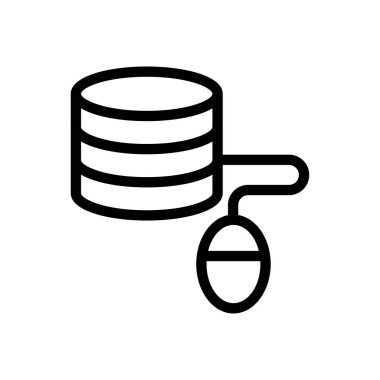 çevrimiçi vektör ince çizgi simgesi