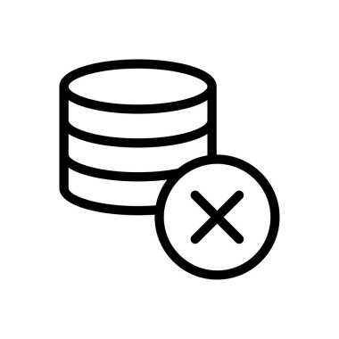 vektör ince çizgi simgesini sil