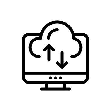 vektör ince çizgi simgesi yükle