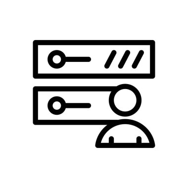 Hesap vektörü ince çizgi simgesi