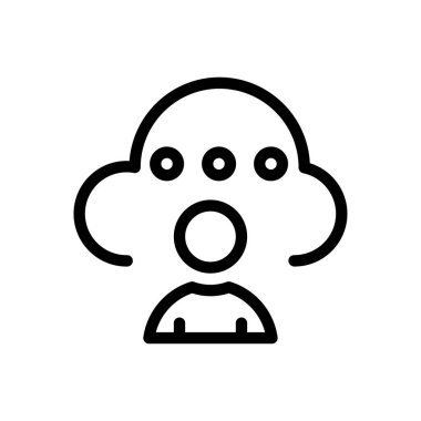 Hesap vektörü ince çizgi simgesi