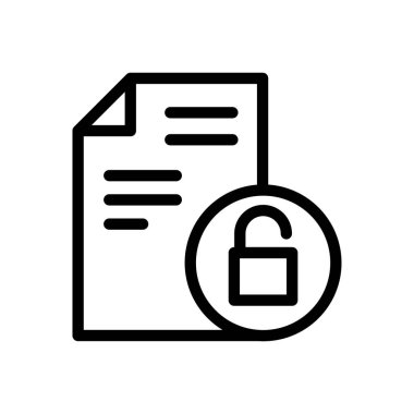 vektör ince çizgi simgesini aç