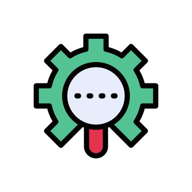 vektör düz renk simgesini ayarla