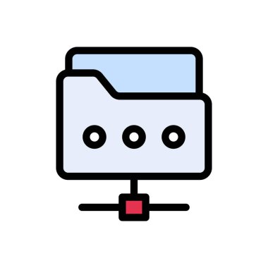 dosya vektörü düz renk simgesi