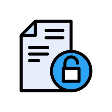 vektör düz renk simgesini aç