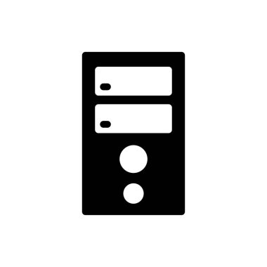 sunucu vektörü düz simgesi