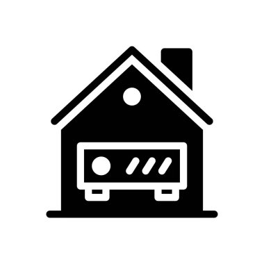 depolama vektörü simgesi düz simgesi