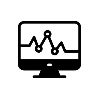 ekran vektörü düz simgesi