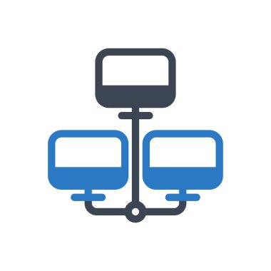 bağlantı vektörü renk simgesi