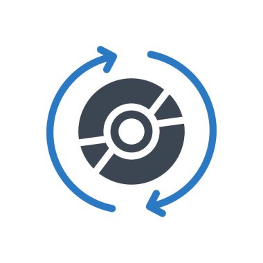 DVD vektör renk simgesi