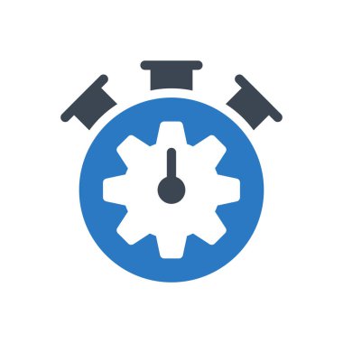 Süre bitimi vektör renk simgesi