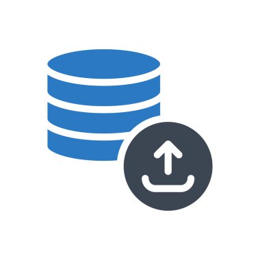 veritabanı vektör renk simgesi