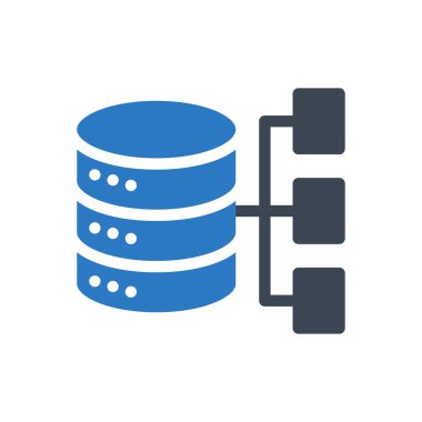 sunucu vektör renk simgesi