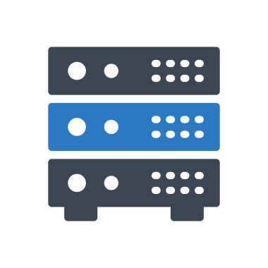 veritabanı vektör renk simgesi