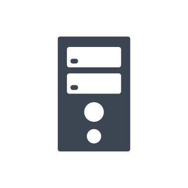 sunucu vektör renk simgesi