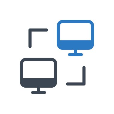 ağ vektörü renk simgesi