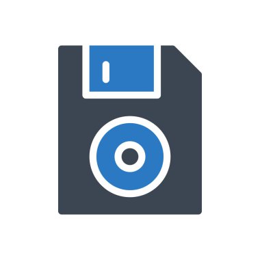 Disket vektör renk simgesi