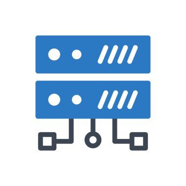 veritabanı vektör renk simgesi