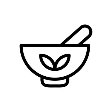 spa vektörü ince çizgi simgesi